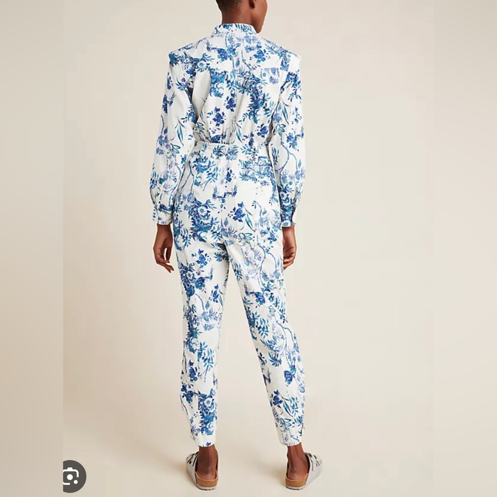 Anthropologie Lucienne Belted Jumpsuit